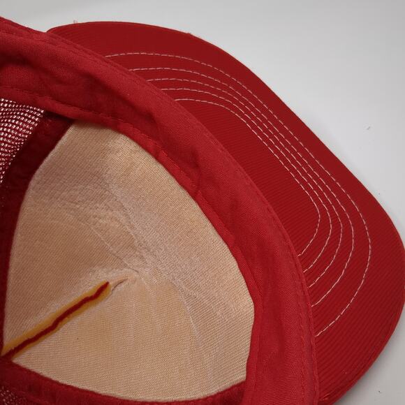 Union Pacific Railroad Snapback Mesh Back Trucker Hat Red One Size Vintage USA - Picture 8 of 9